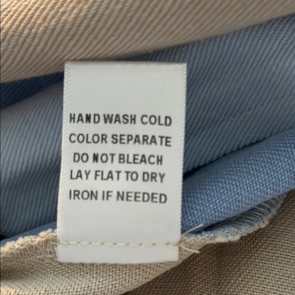 Colorblock Blue and Cream Skirt Size Large W 15” L 16” - Picture 6 of 6